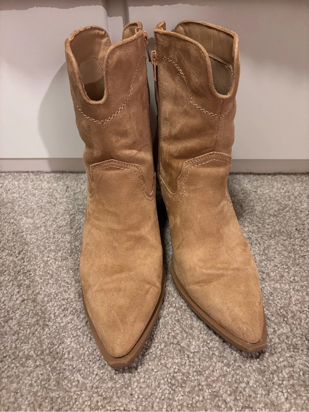 Universal Thread Dallas Ankle Western Bootie with Memory Foam Insole